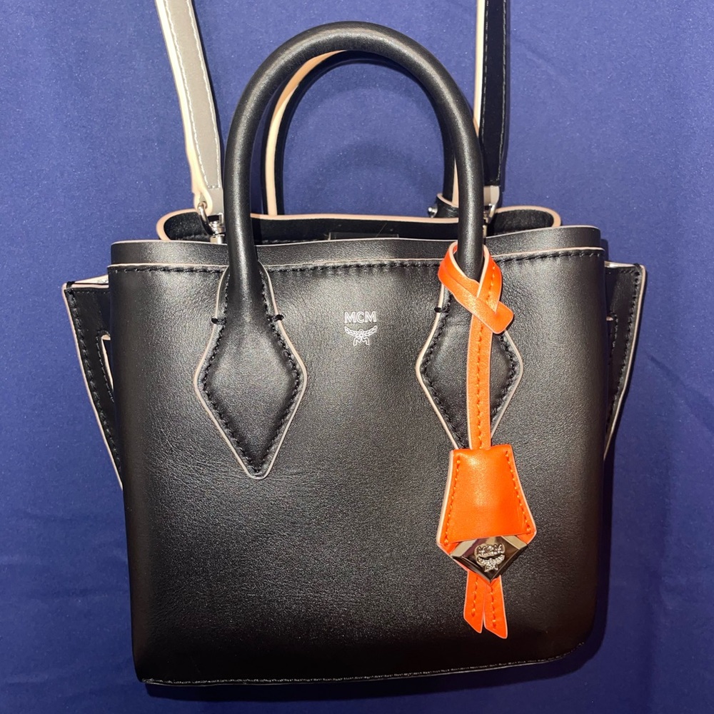 MCM Milla Neo Mini Black Leather Cross Body Bag